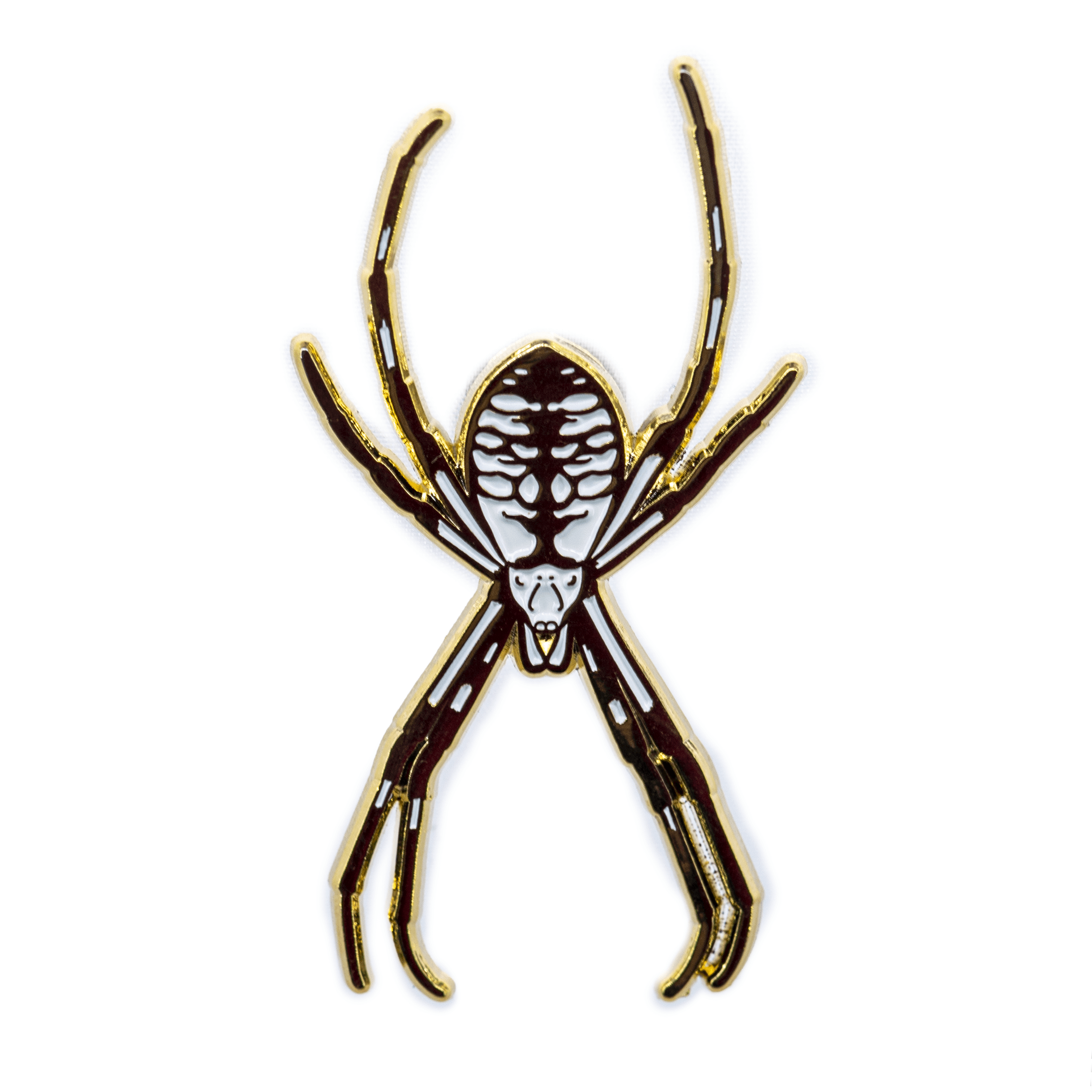 Whiteout Garden Spider | Gold Club Pin