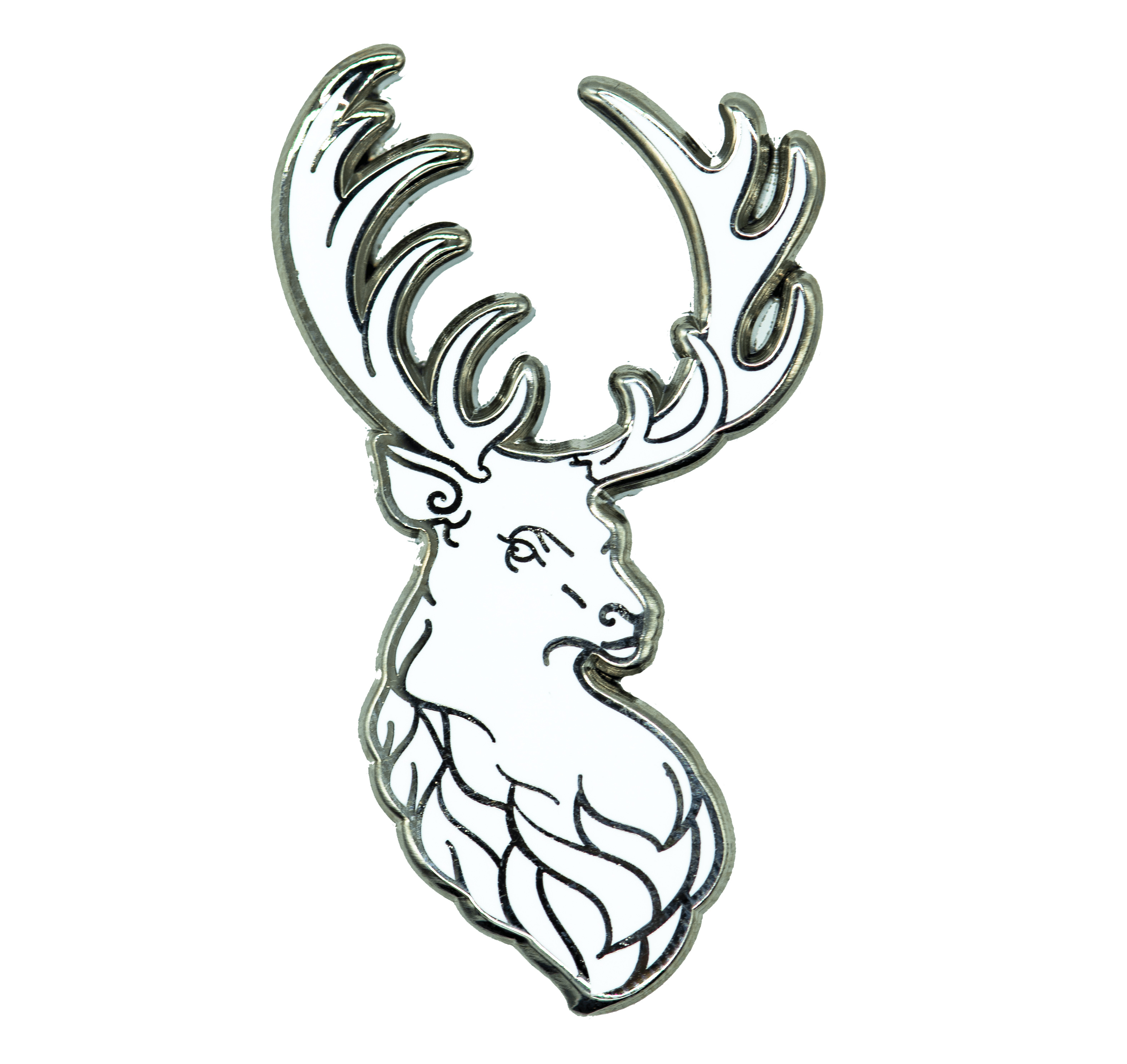 White Stag Enamel Pin