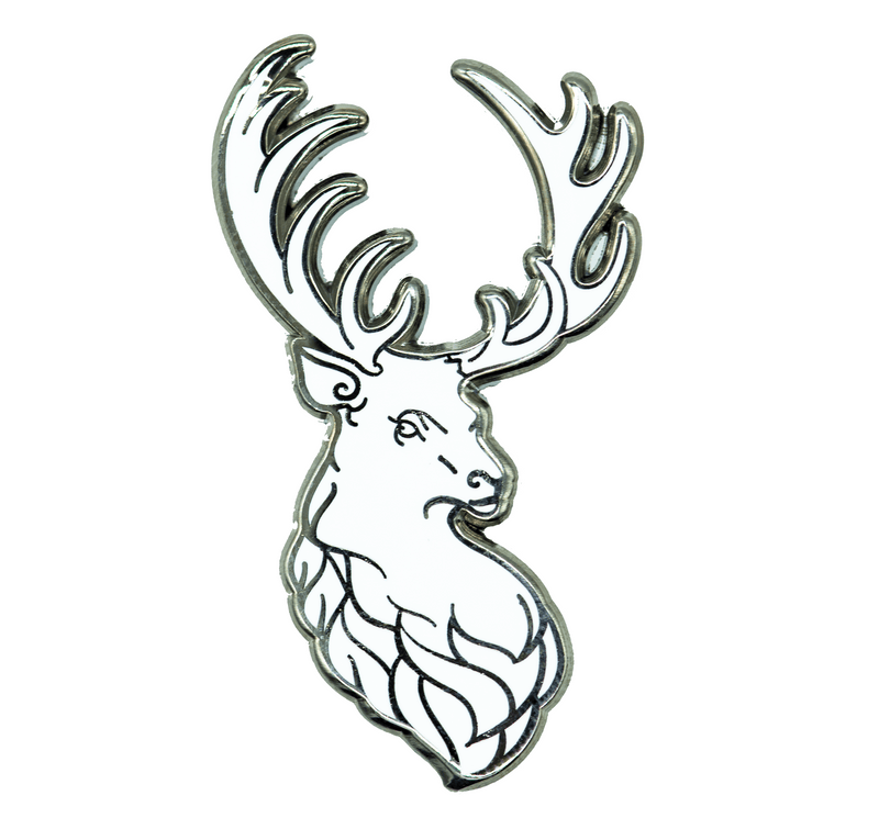 White Stag Enamel Pin