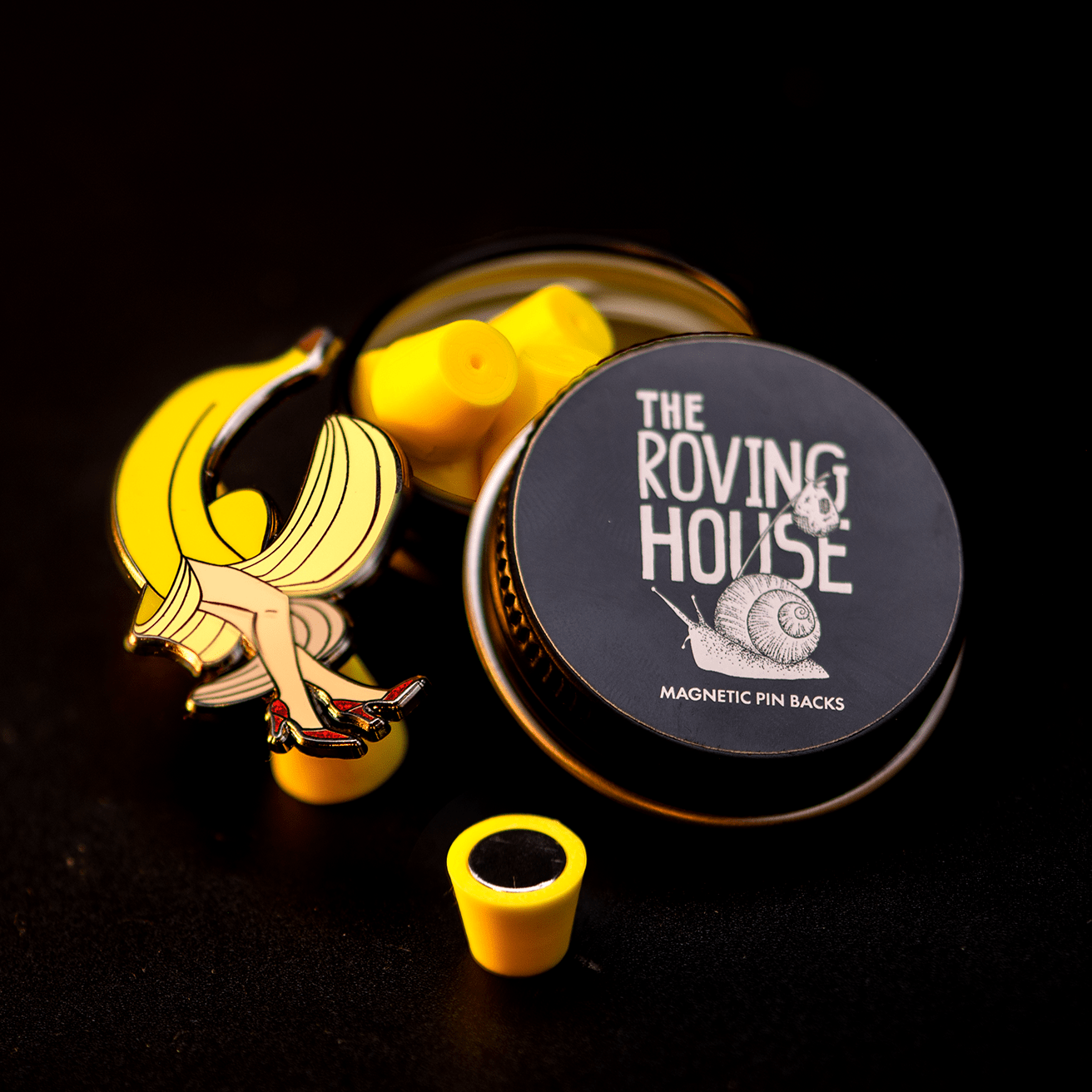 Magnetic Pin Backs by The Roving House